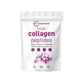 Micro Ingredients Hydrolyzed Multi Collagen Peptides Powder with Hyaluronic Acid, Biotin, and Vitamin C - Unflavored (Types I, II, III, V, X)